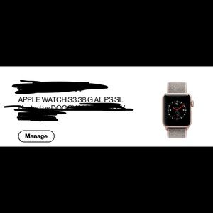 Apple Watch S3 38 G AL PS SL